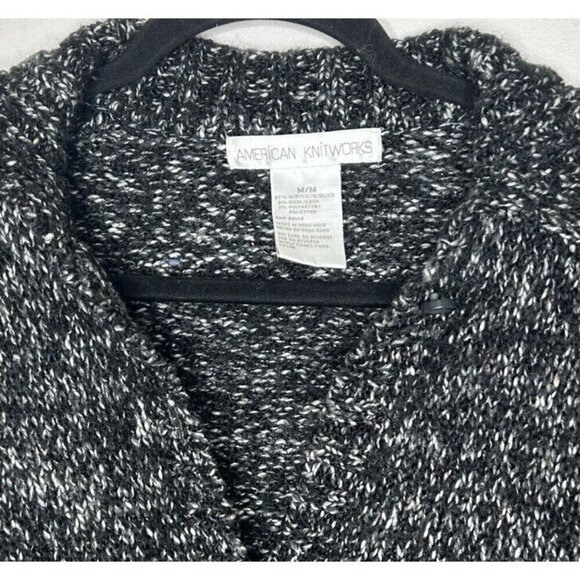 American Knitworks Womens Sweater Cardigan Button Down Cottagecore Size Medium - Picture 3 of 12